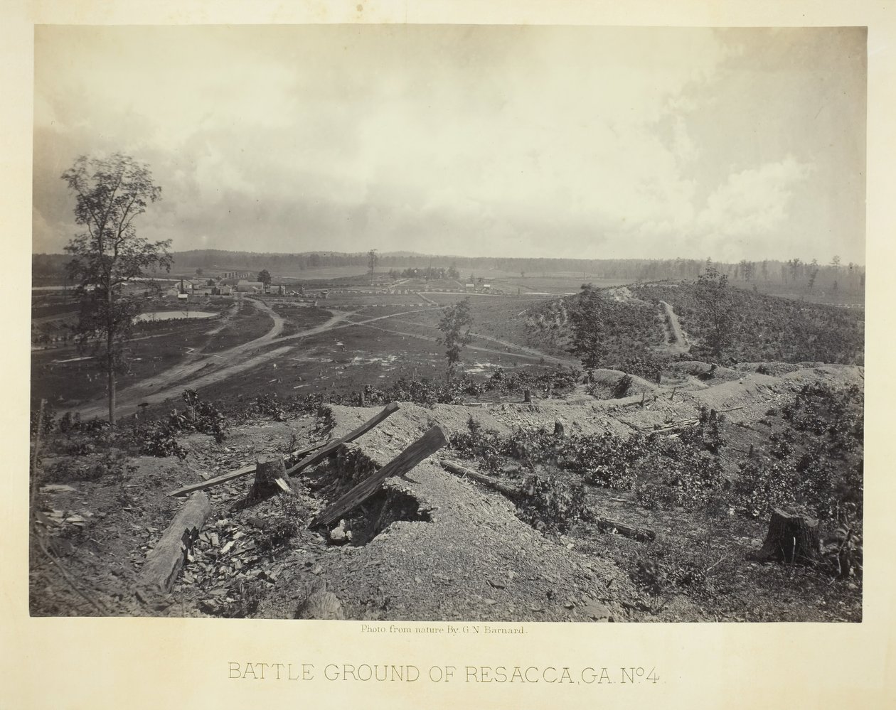 रेसाका का बैटल ग्राउंड, जीए, नंबर 4, 1866। द्वारा जॉर्ज एन। बरनार्ड