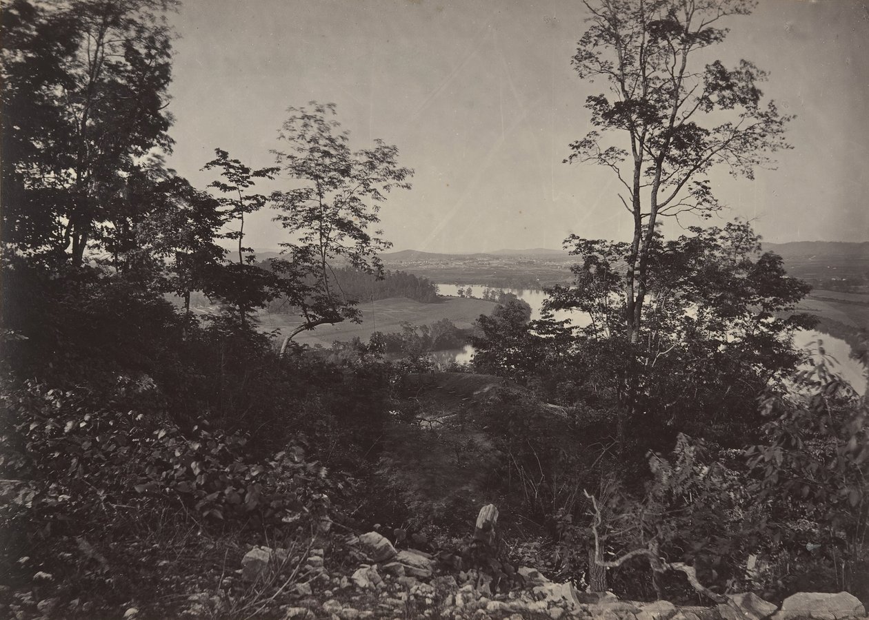 1860 के दशक में लुकआउट माउंटेन से चट्टानुगा घाटी। द्वारा जॉर्ज एन। बरनार्ड