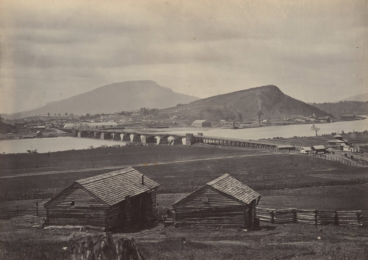 उत्तर से चट्टानुगा, 1860 के दशक। द्वारा जॉर्ज एन। बरनार्ड