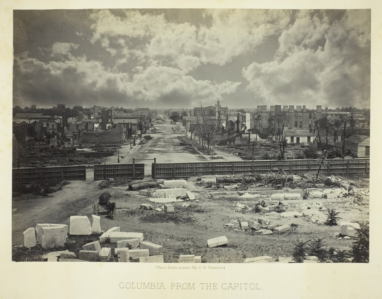 कैपिटल से कोलंबिया, 1866। द्वारा जॉर्ज एन। बरनार्ड