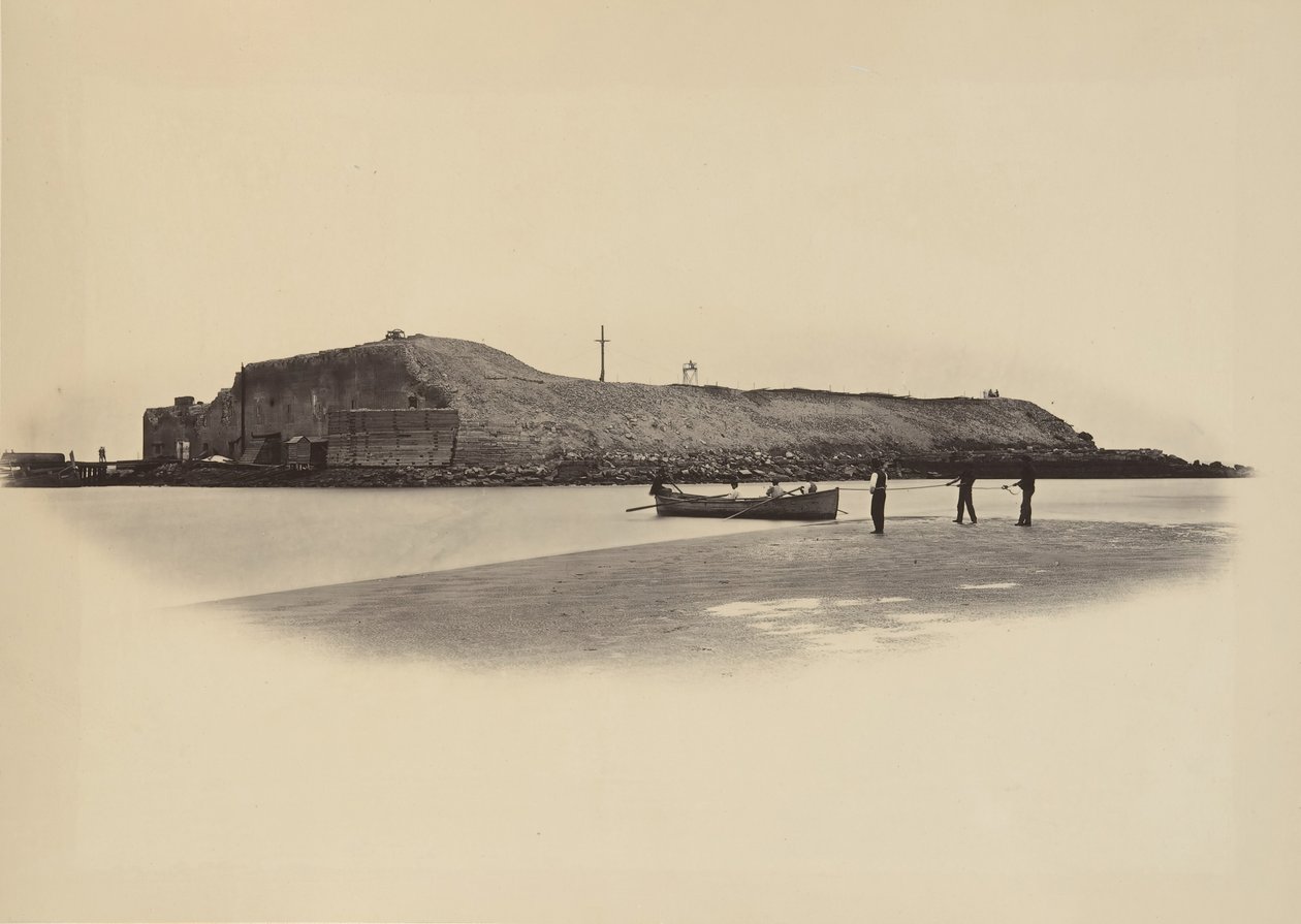 फोर्ट सम्पटर, 1860 के दशक। द्वारा जॉर्ज एन। बरनार्ड