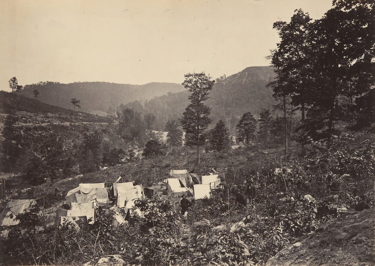 रेकून रेंज में दर्रा, व्हाइटसाइड नंबर 2, 1860। द्वारा जॉर्ज एन। बरनार्ड