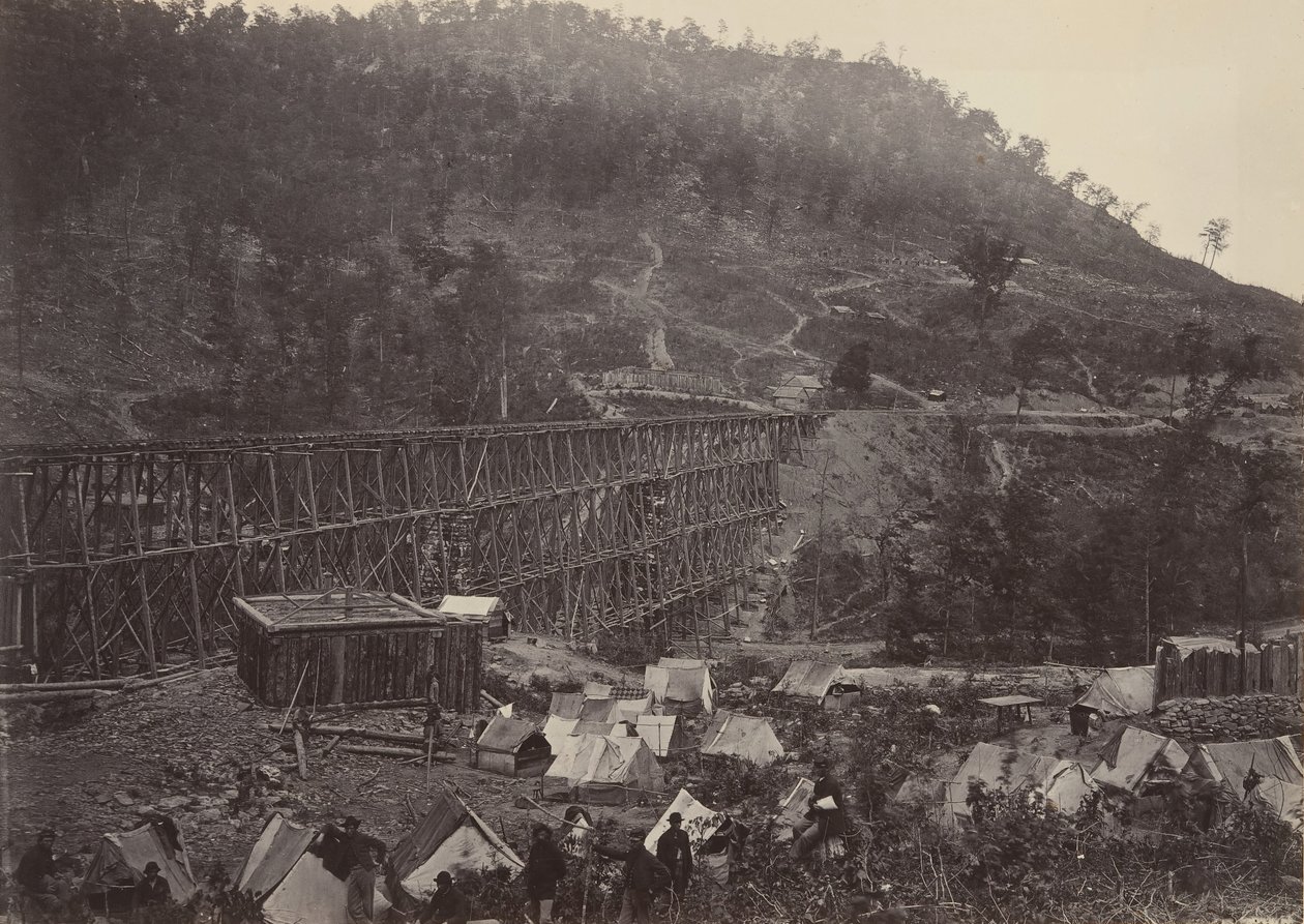 रेकून रेंज में दर्रा, व्हाइटसाइड नंबर 1, 1860। द्वारा जॉर्ज एन। बरनार्ड