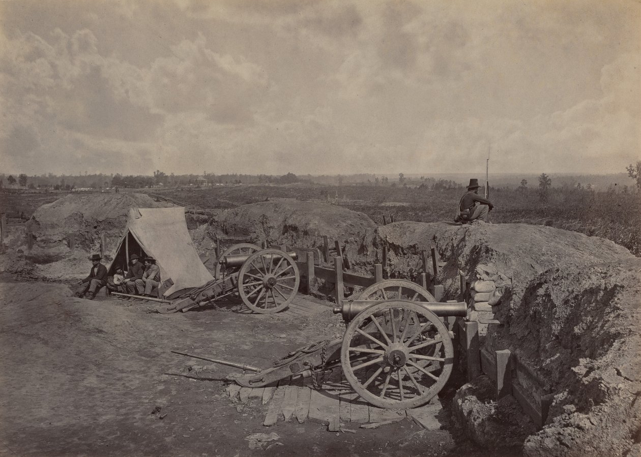 रिबेल वर्क्स इन फ्रंट ऑफ अटलांटा, जीए, नंबर 4, 1864। द्वारा जॉर्ज एन। बरनार्ड