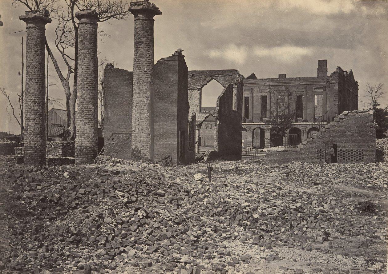 कोलंबिया में खंडहर, दक्षिण कैरोलिना नंबर 2, 1860। द्वारा जॉर्ज एन। बरनार्ड