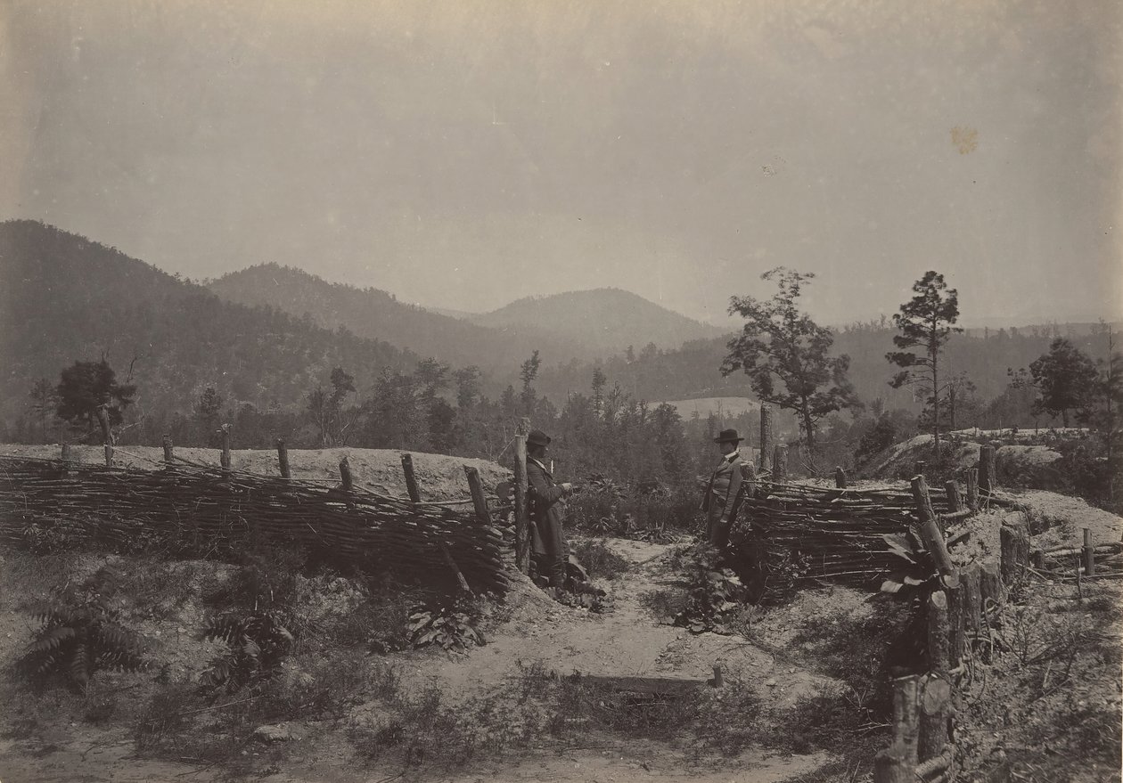 अल्लाटून दर्रा, जॉर्जिया, 1860 के दशक। द्वारा जॉर्ज एन। बरनार्ड