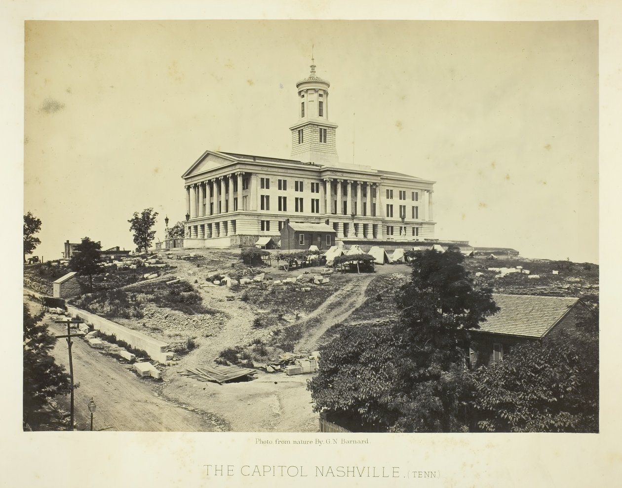 कैपिटल, नैशविले, टेनेसी, 1864। द्वारा जॉर्ज एन। बरनार्ड