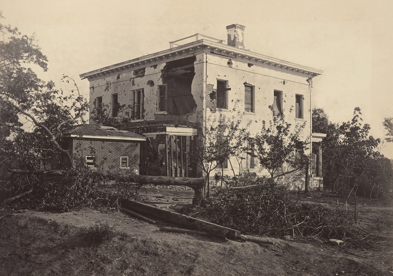 पॉटर हाउस, अटलांटा, 1860 के दशक। द्वारा जॉर्ज एन। बरनार्ड