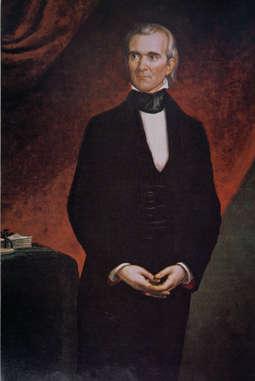 जेम्स नॉक्स पोल्क (1795-1849) (रंग लिथो) द्वारा जॉर्ज पीटर अलेक्जेंडर (बाद) हीली