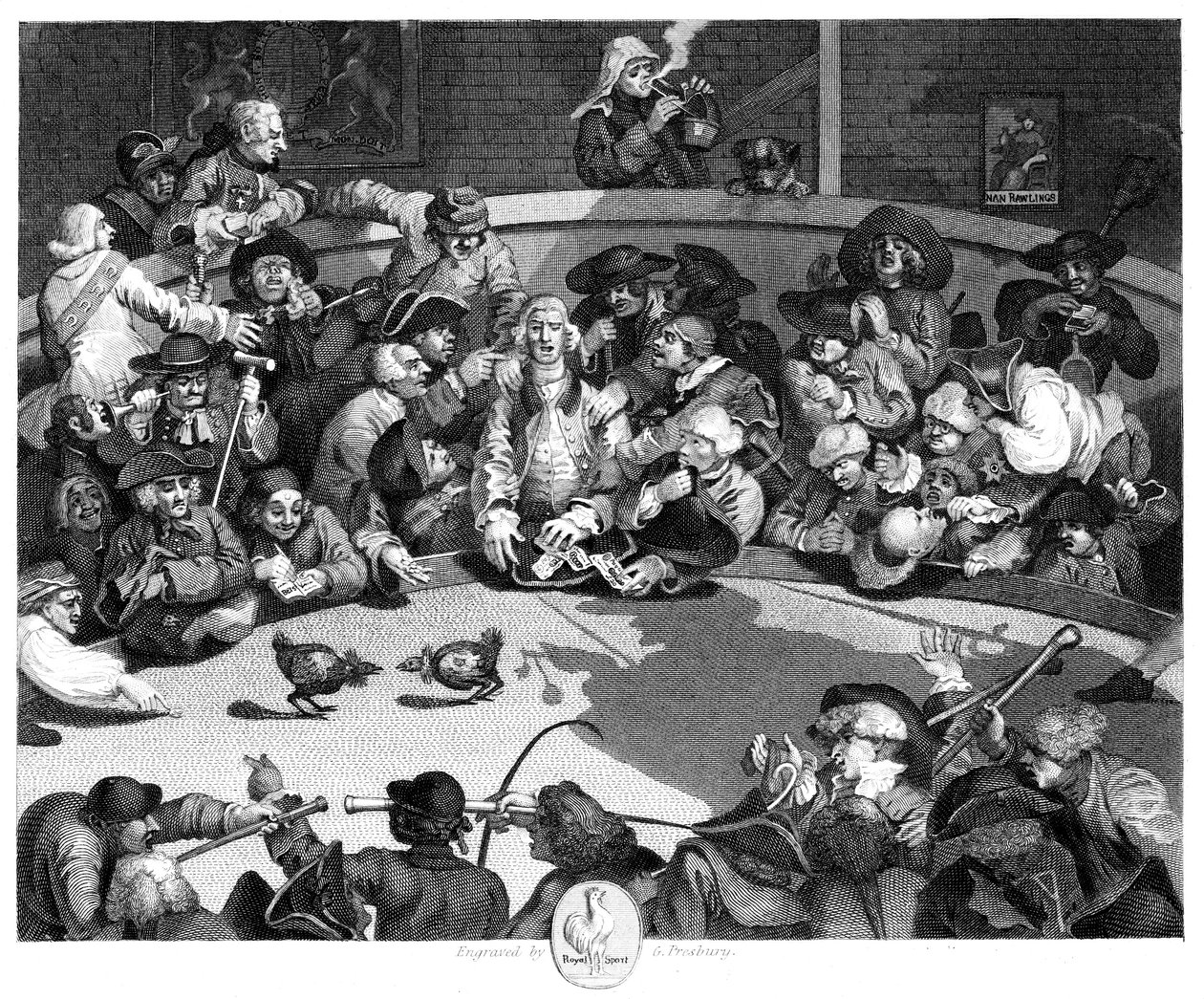 द कॉक पिट, c1840 द्वारा जॉर्ज प्रेस्बरी