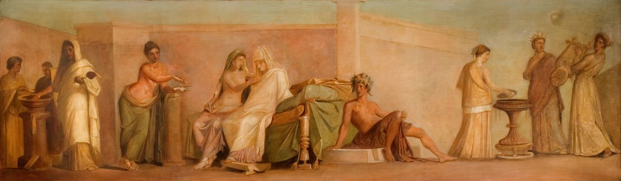 एल्डोब्रंदिनी विवाह की एक प्रति, 1838। द्वारा जॉर्ज रिचमंड