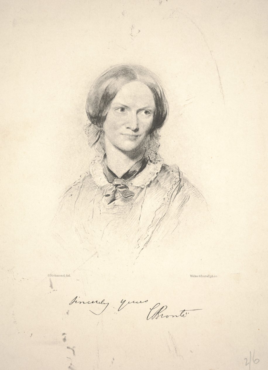 शेर्लोट Brontë, वाकर और Boutall द्वारा उत्कीर्ण द्वारा जॉर्ज रिचमंड