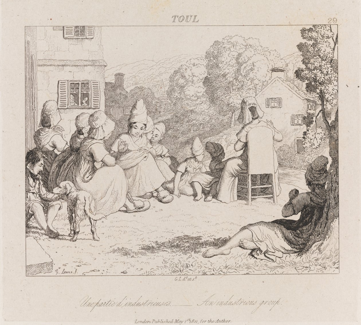 शानदार समूह, टूल, c.1821 (नक़्क़ाशी) द्वारा जॉर्ज रॉबर्ट लुईस