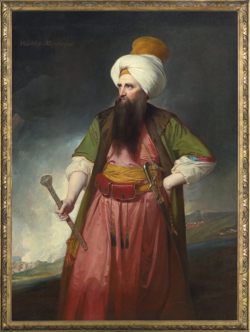 एडवर्ड वोर्टली मोंटेगु का पोर्ट्रेट (1713-1776) - जॉर्ज रोमनी द्वारा पेंटिंग (1734-1802) - कैनवास पर तेल द्वारा जॉर्ज रोमनी