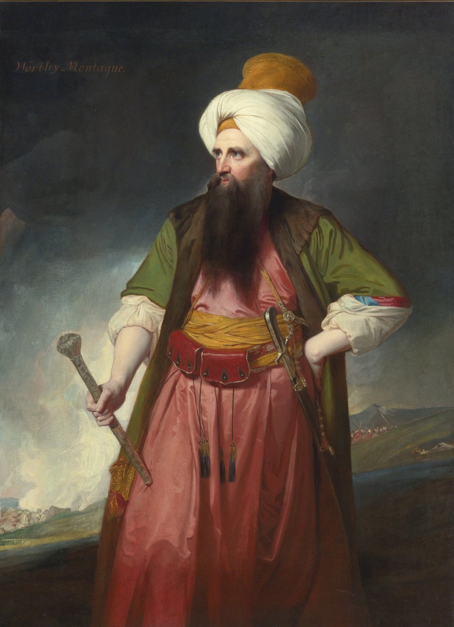 एडवर्ड वोर्टले मोंटागू का पोर्ट्रेट 1713-1776 द्वारा जॉर्ज रोमनी