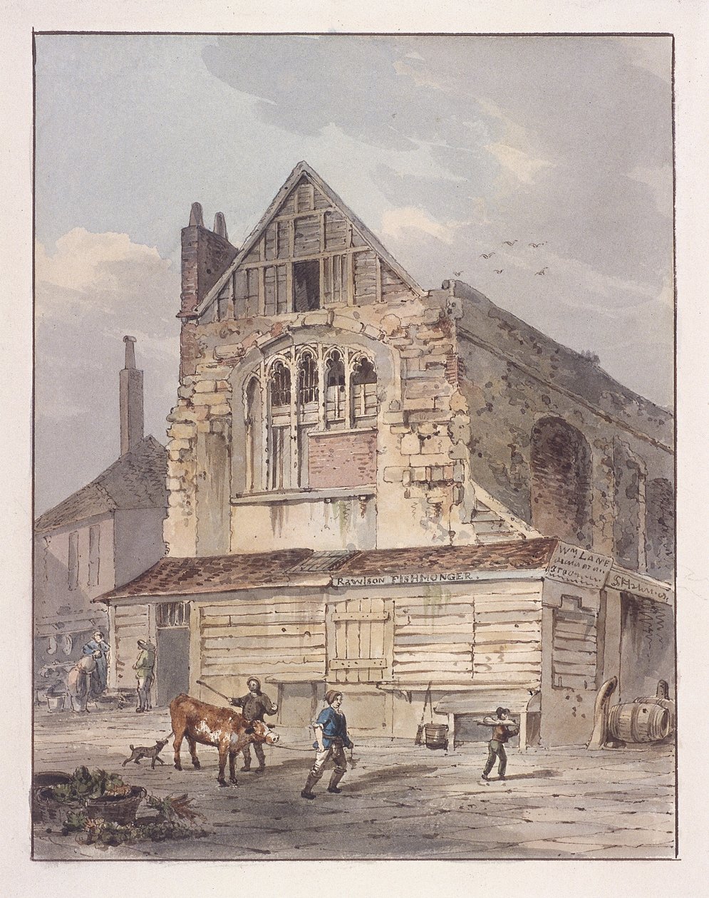 लीडेनहॉल चैपल, लंदन, c1810 द्वारा जॉर्ज शेफर्ड
