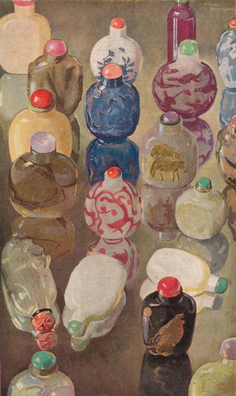 चीनी स्नफ़ बॉटल, c1923। द्वारा जॉर्ज शेरिंघम