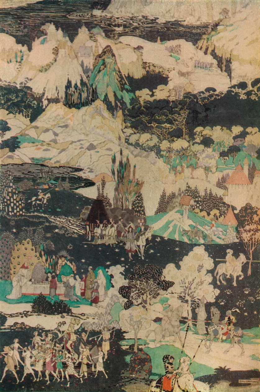 द क्वेस्ट ऑफ़ द होली ग्रिल, c1919 द्वारा जॉर्ज शेरिंघम