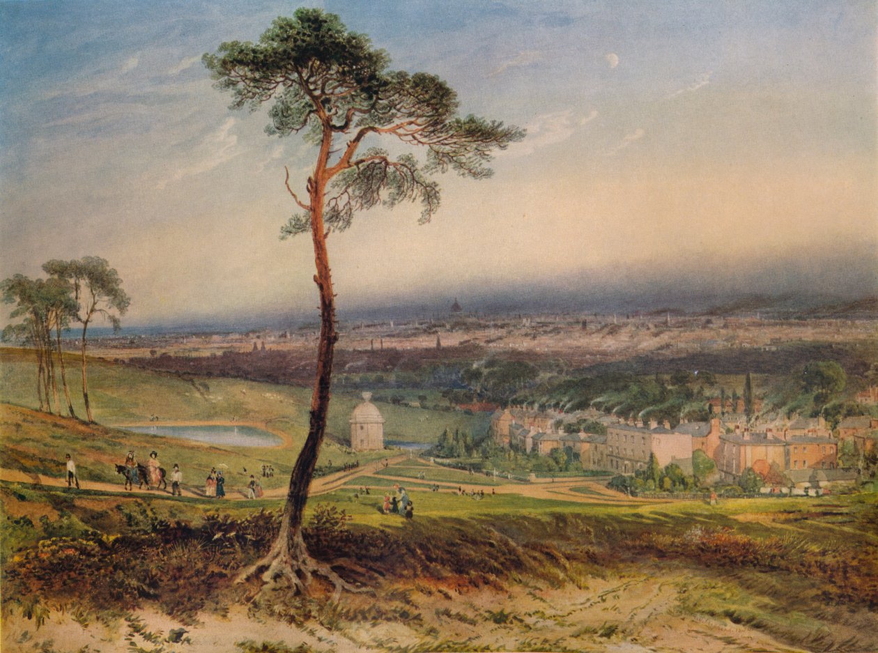 लंदन, हैम्पस्टेड, 1834 से द्वारा जॉर्ज सिडनी शेफर्ड