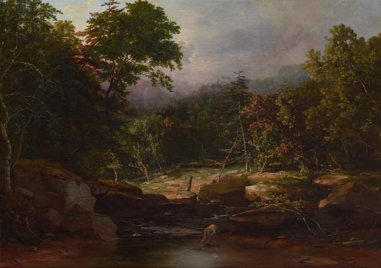 पहाड़ों में स्ट्रीम, c.1850 (कैनवास पर तेल) द्वारा जॉर्ज Snr। Inness
