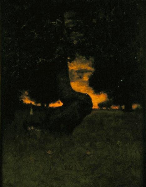 सनडाउन, c.1889 (बोर्ड पर तेल) द्वारा जॉर्ज Snr। Inness