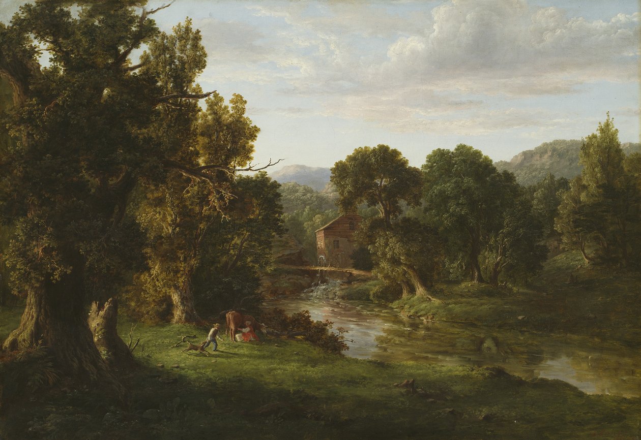 द ओल्ड मिल, 1849 द्वारा जॉर्ज Snr। Inness