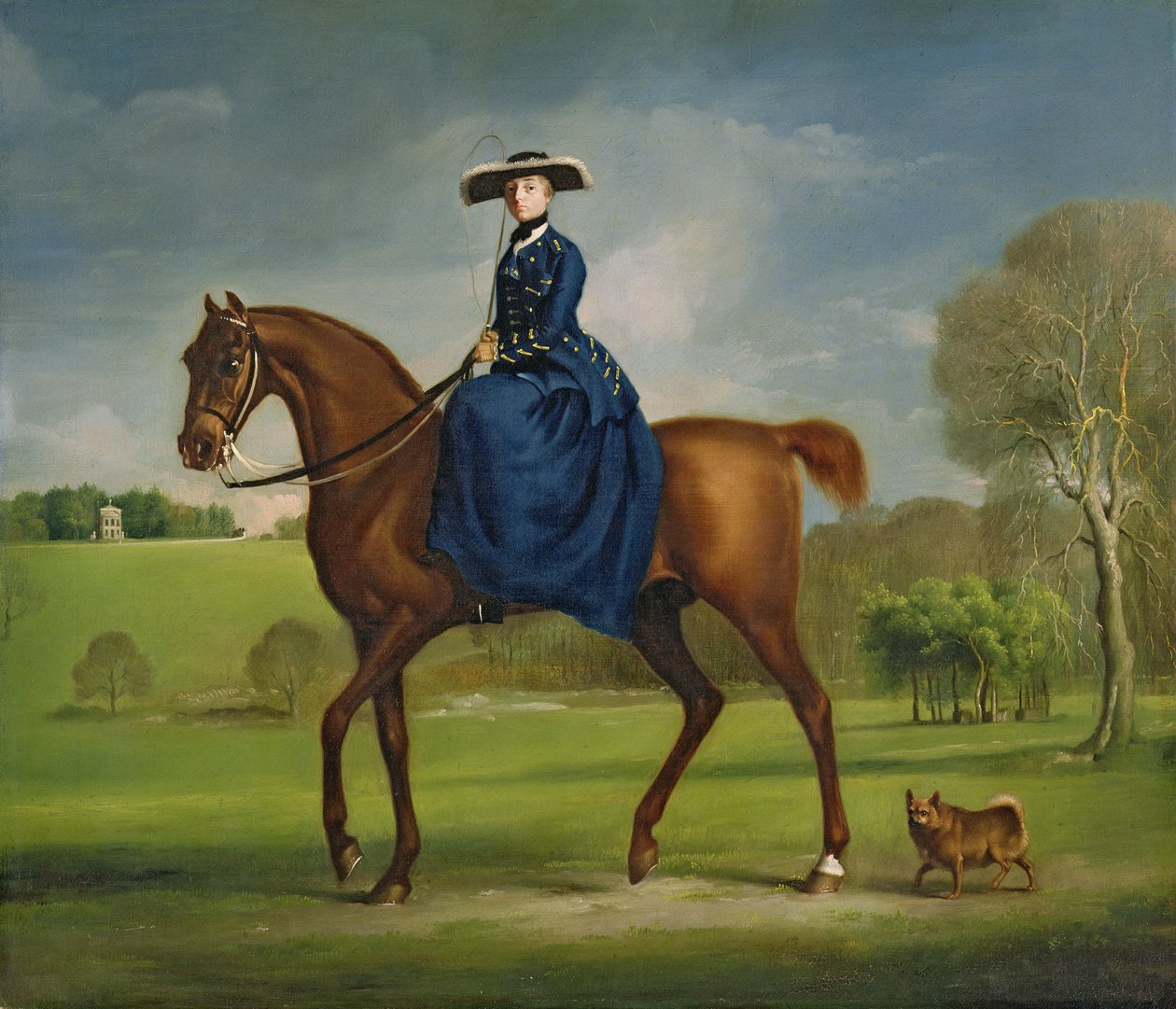 द काउंट ऑफ़ कॉन्सिंगबी इन द कॉस्ट्यूम ऑफ़ द शार्ल्टन हंट, c.1760 द्वारा जॉर्ज स्टब्स