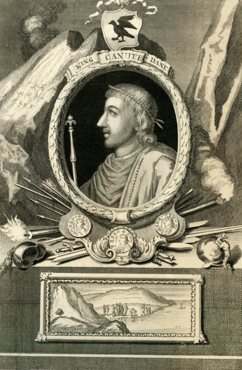 किंग कैन द डेन, 1732। द्वारा जॉर्ज वर्ट्यू