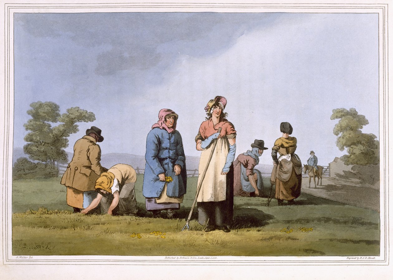 रॉबर्सन और सोन, लीड्स द्वारा 1814 में प्रकाशित रॉबर्ट हैवेल द एल्डर द्वारा उत्कीर्ण लोकर्स द्वारा जॉर्ज वाकर