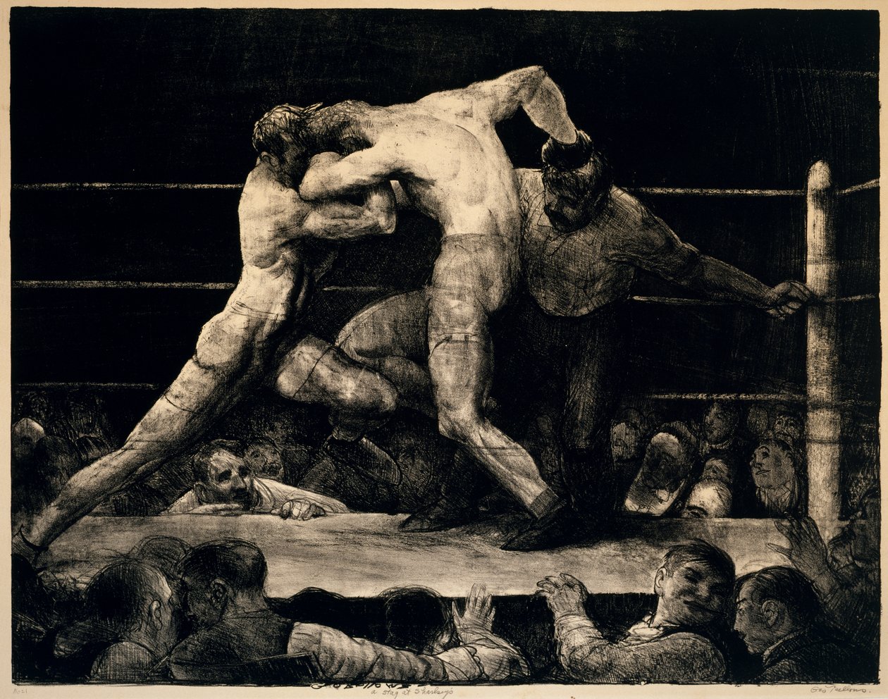 ए स्टैग ऑन शार्कीज़, 1917 द्वारा जॉर्ज वेस्ले बेलोज़