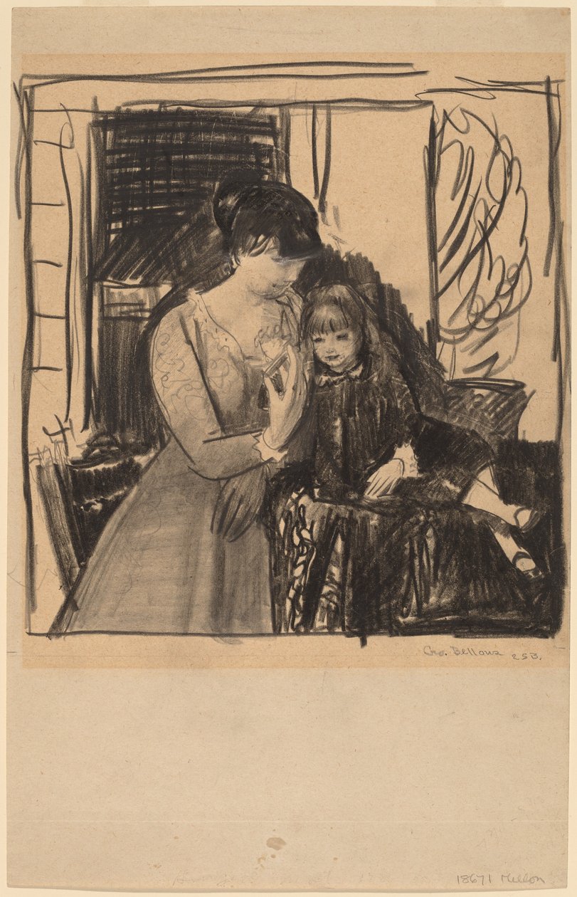 ऐनी और उसकी माँ, 1917। द्वारा जॉर्ज वेस्ले बेलोज़