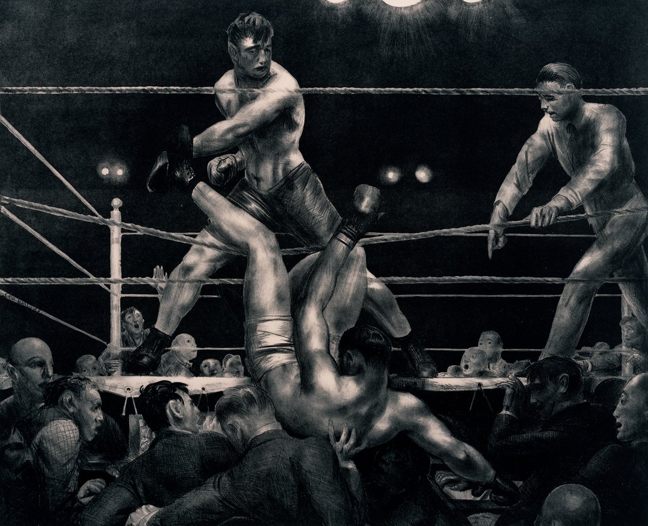 डेम्पसी और फ़ेरपो, 1923-24 द्वारा जॉर्ज वेस्ले बेलोज़