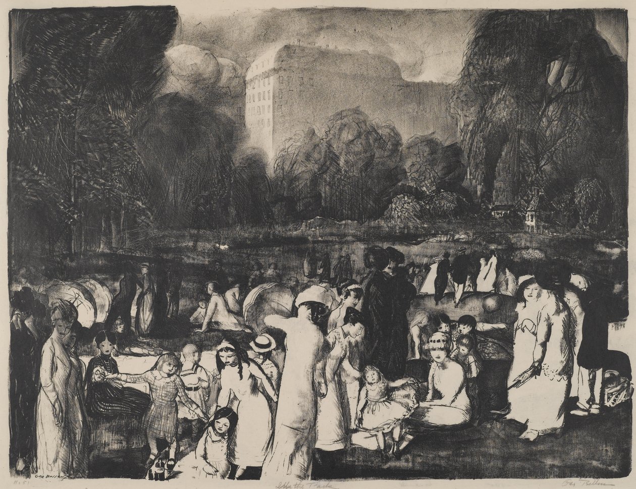 पार्क, लाइट, 1916 में द्वारा जॉर्ज वेस्ले बेलोज़