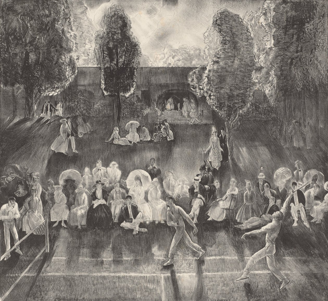 टेनिस, 1920। द्वारा जॉर्ज वेस्ले बेलोज़