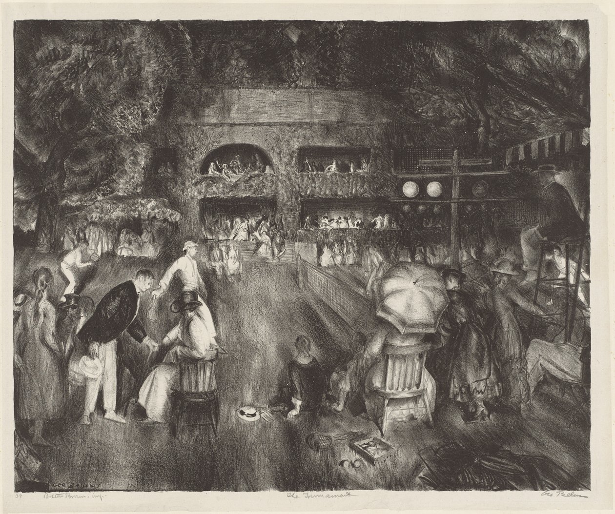 टूर्नामेंट, 1920। द्वारा जॉर्ज वेस्ले बेलोज़