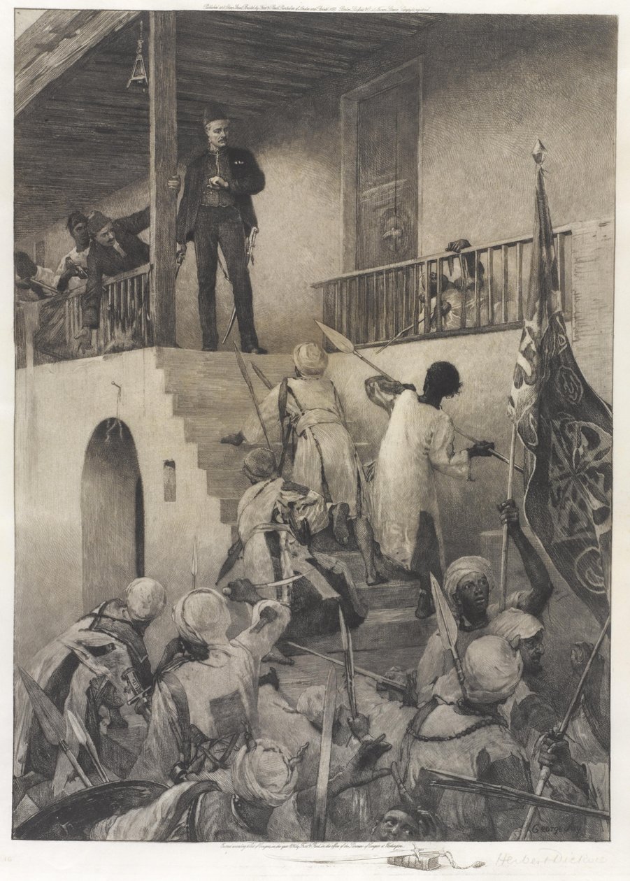 26 जनवरी 1885 को महदी अनुयायियों के हाथों जनरल गॉर्डन की मौत द्वारा जॉर्ज विलियम जॉय
