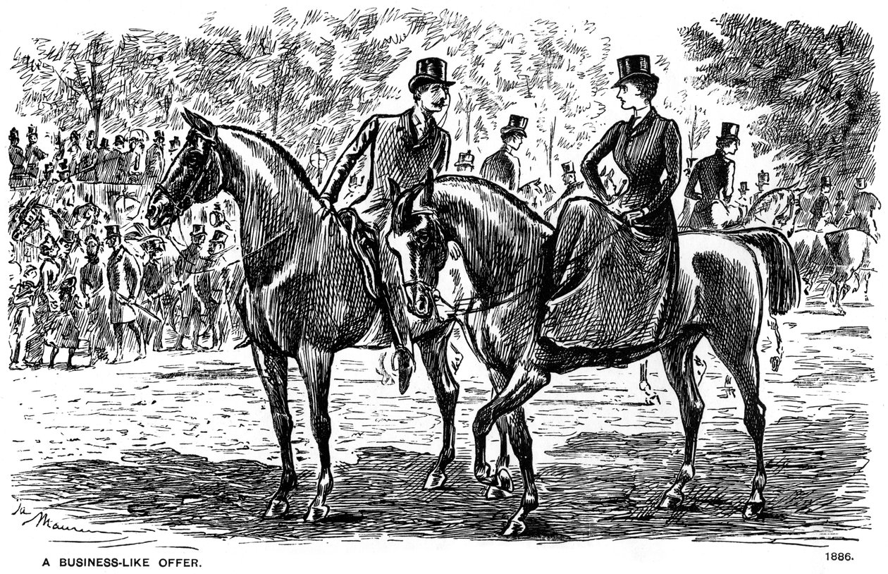 एक व्यापार की तरह प्रस्ताव, 1886 1891 द्वारा जॉर्ज डू मौरियर