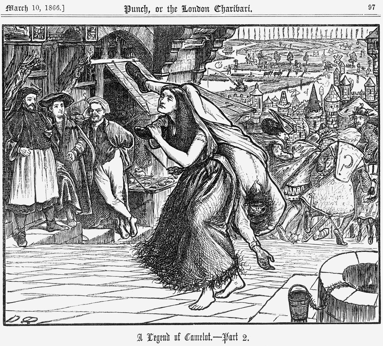 कैमलॉट की एक किंवदंती - भाग 2, 1866 द्वारा जॉर्ज डू मौरियर