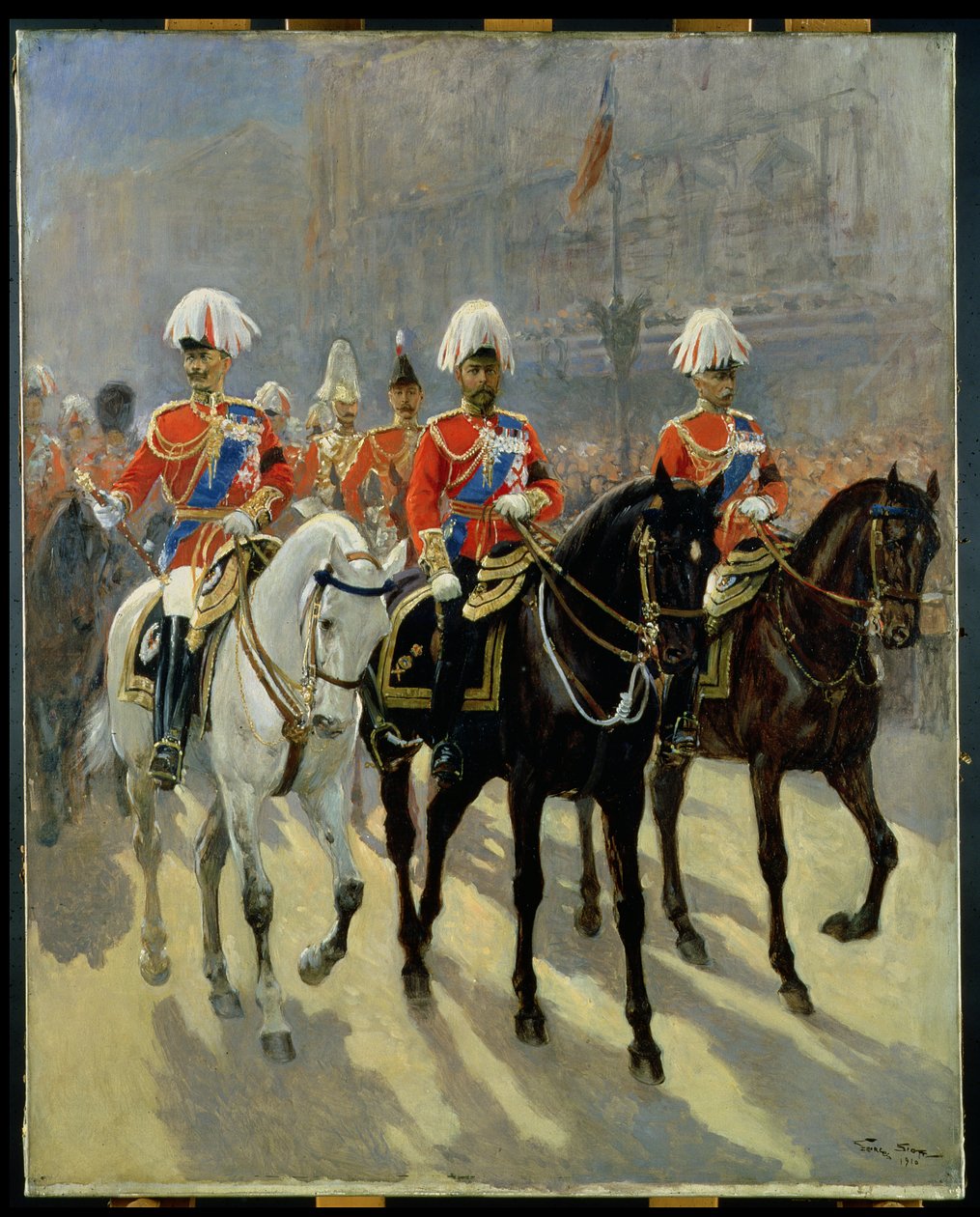 जार्ज V, (1865-1936) जुलूस, 1910 में द्वारा जॉर्जेस बर्टिन स्कॉट