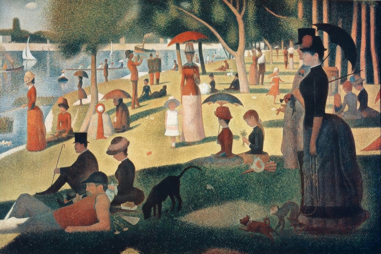 Ile de la Grande Jatte में एक रविवार की दोपहर द्वारा जार्ज सेरात