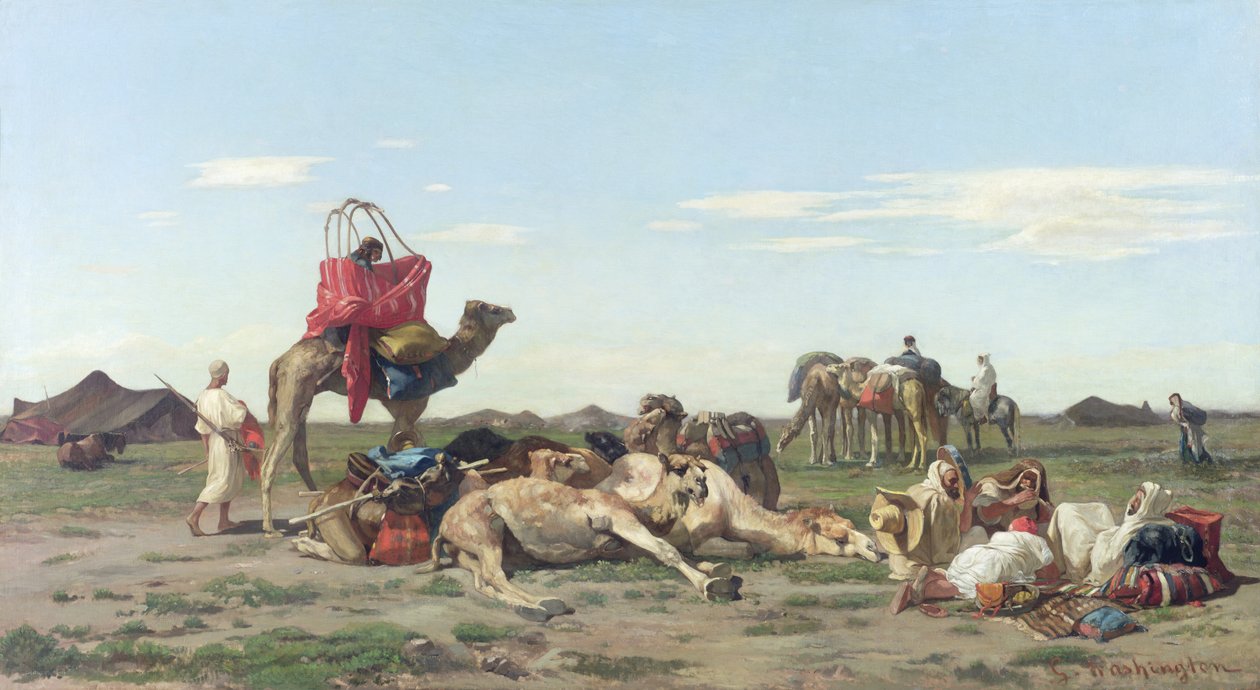 1861 में रेगिस्तान में खानाबदोश द्वारा जॉर्जेस वाशिंगटन
