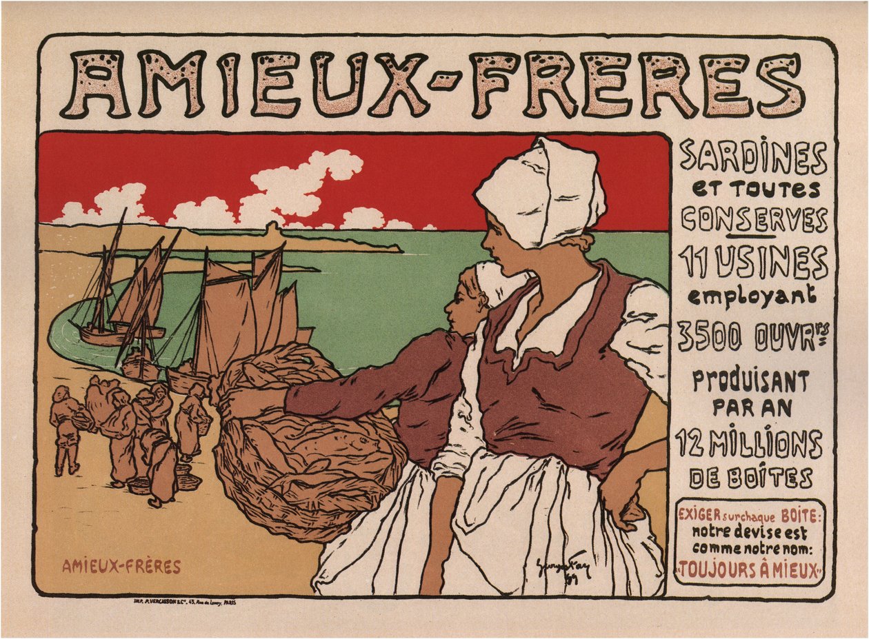 Amieux Freres Poster, 1899 द्वारा जार्ज फे
