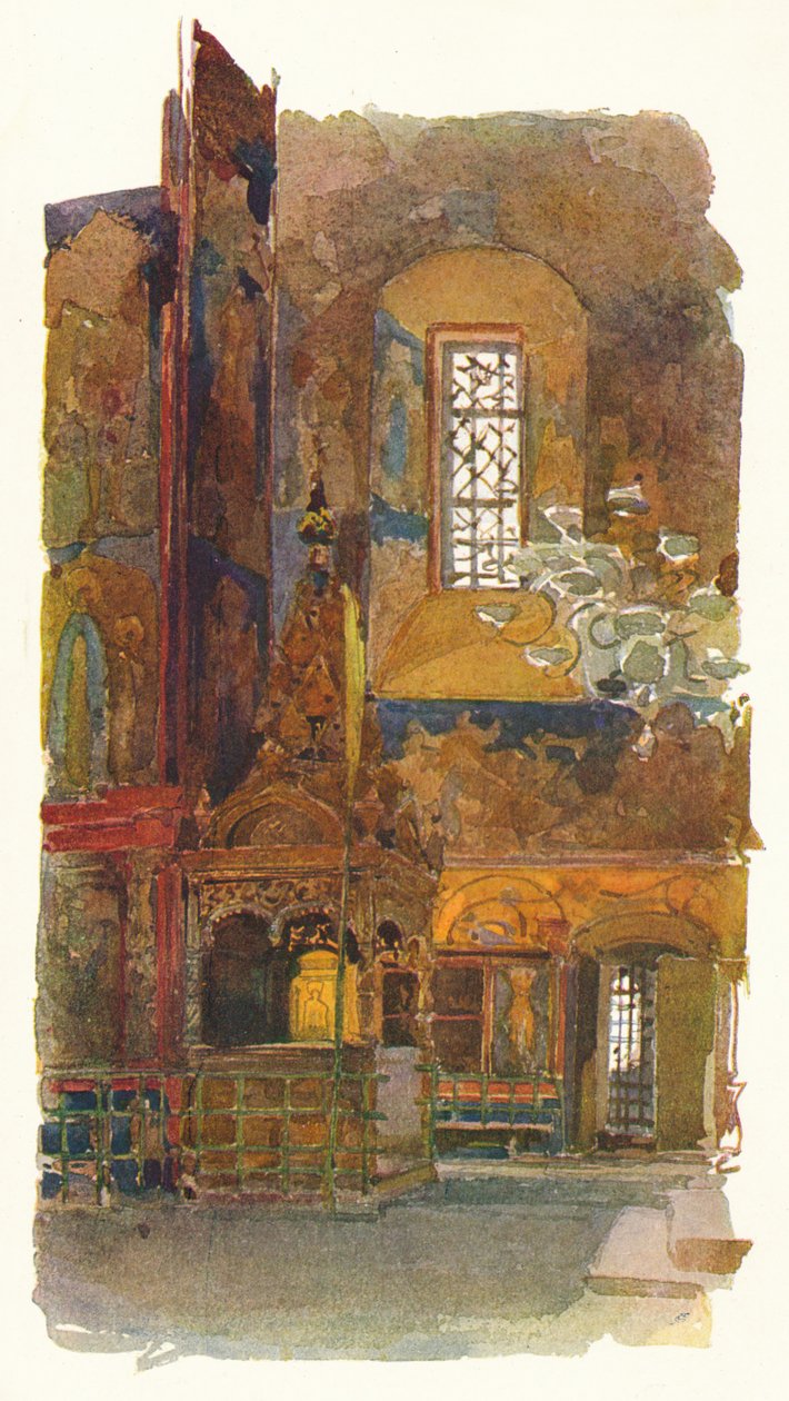 सेंट निकोलस, यारोस्लाव के चर्च का इंटीरियर, c1900, 1905 द्वारा जॉर्जेस कोसिआकॉफ़