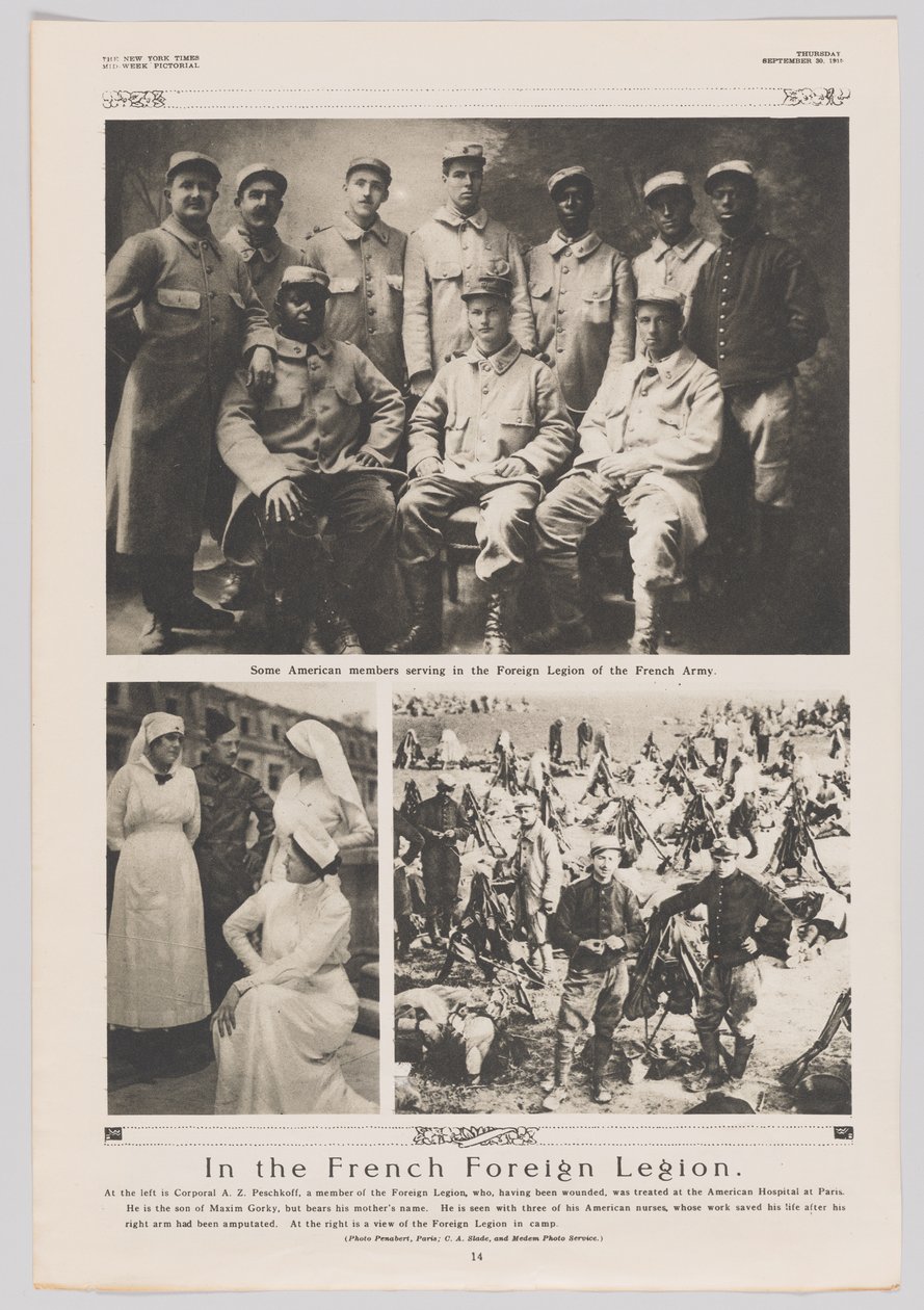 फ्रांसीसी विदेशी सेना में, 30 सितंबर, 1915 द्वारा जॉर्जेस पेनाबर्टे