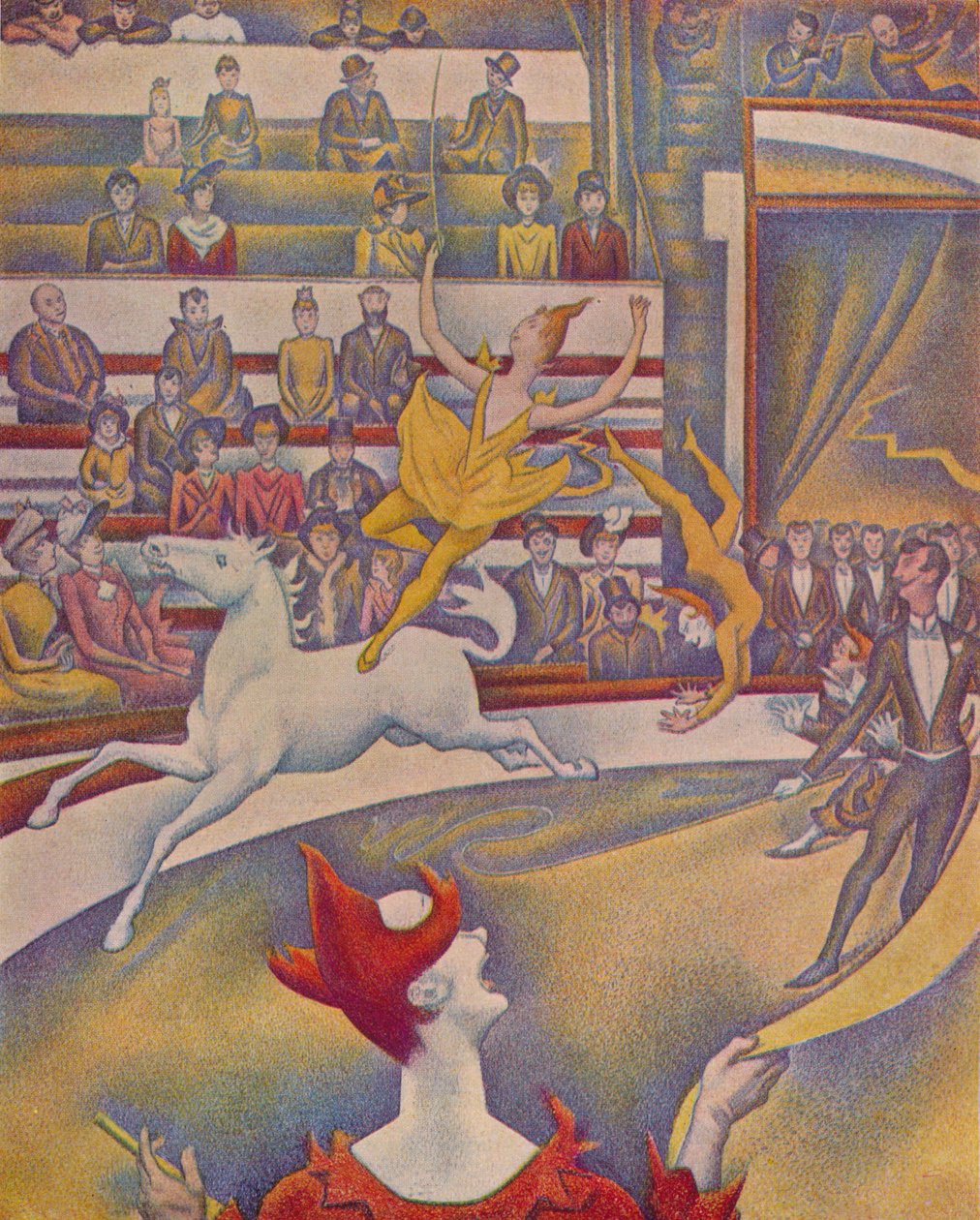 द सर्कस ले सर्क, 1890-91 द्वारा जॉर्जेस पियरे सेरात