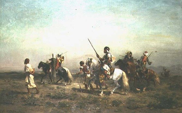घोड़े की पीठ पर अरब द्वारा जॉर्जेस वाशिंगटन