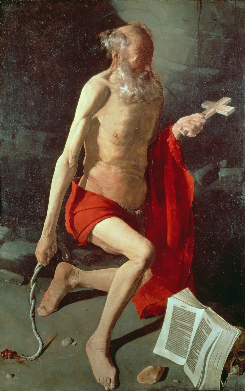 सेंट जेरोम, c.1620 द्वारा जॉर्जेस डी ला टूर