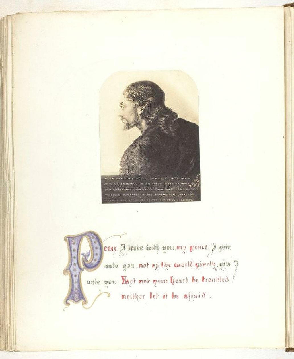 शीर्षकहीन [बाइबिल उद्धरण के साथ यीशु का चित्रण], 185568। द्वारा जॉर्जिना काउपर