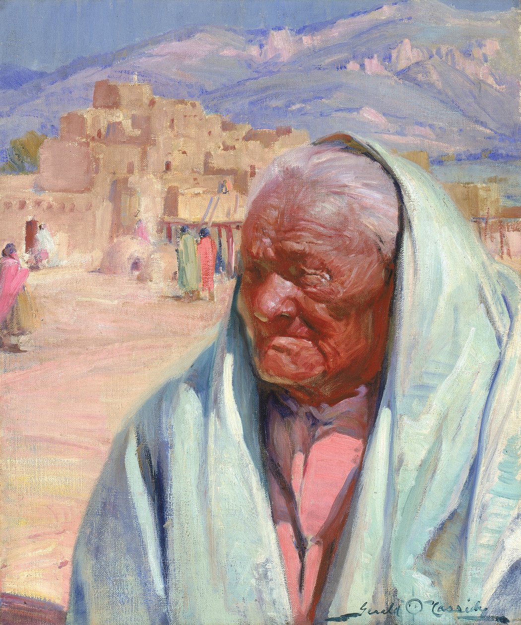 एंटोनियो कोंचा, ओल्ड मैन ऑफ ताओस, 1924। द्वारा गेराल्ड कैसिडी