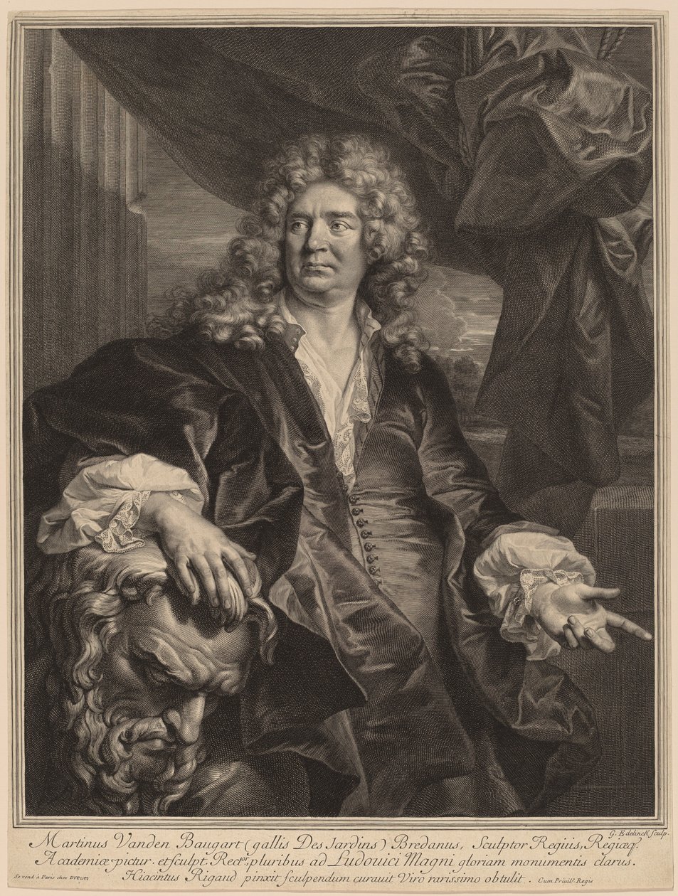 मार्टिन डेसजार्डिन्स द्वारा Hyacinthe Rigaud . के बाद जेरार्ड एडेलिंक